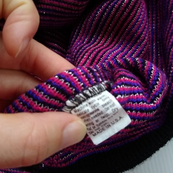 VINTAGE Helen Sue feather & Rose neo print knit sweater - Picture 5 of 8